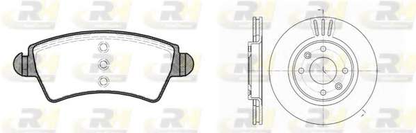 Комплект тормозов, дисковый тормозной механизм