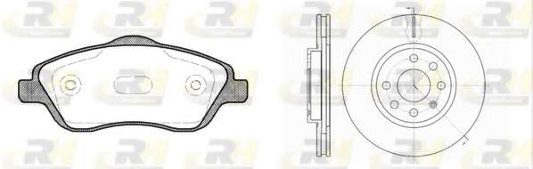 Комплект тормозов, дисковый тормозной механизм