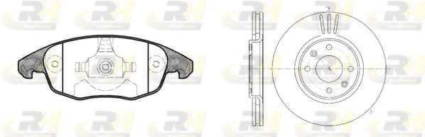 Комплект тормозов, дисковый тормозной механизм