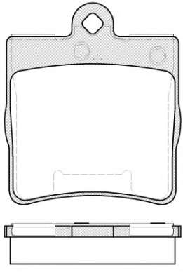 Комплект тормозных колодок, дисковый тормоз