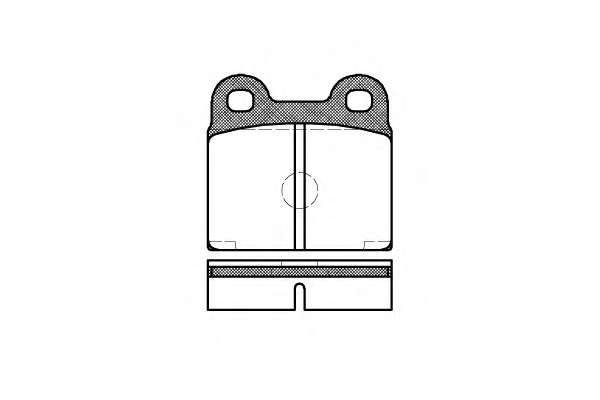 Комплект тормозных колодок, дисковый тормоз