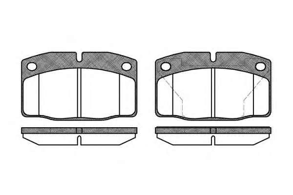 Комплект тормозных колодок, дисковый тормоз