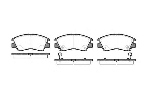 Комплект тормозных колодок, дисковый тормоз