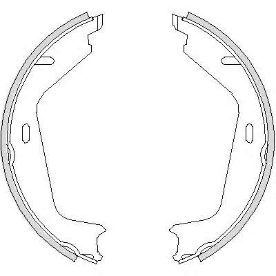 Комплект тормозных колодок, стояночная тормозная система