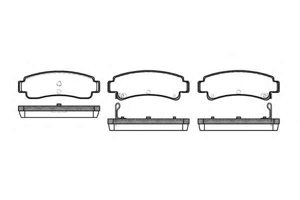 Комплект тормозных колодок, дисковый тормоз