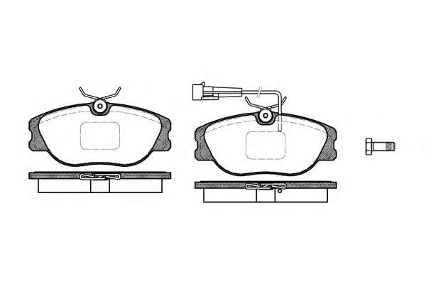 Комплект тормозных колодок, дисковый тормоз