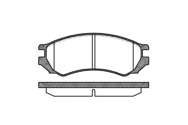 Комплект тормозных колодок, дисковый тормоз