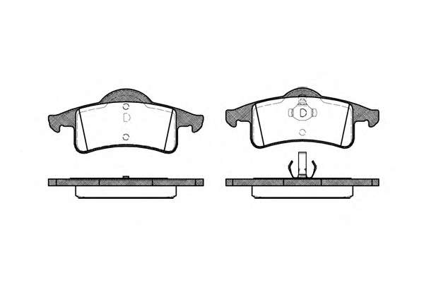 Комплект тормозных колодок, дисковый тормоз