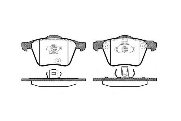 Комплект тормозных колодок, дисковый тормоз