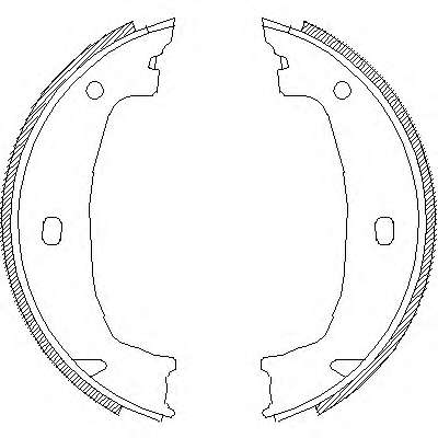 Комплект тормозных колодок, стояночная тормозная система