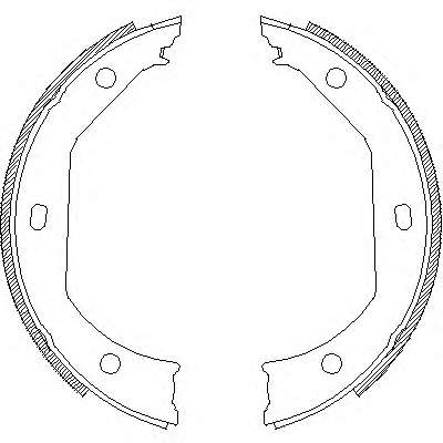 Комплект тормозных колодок, стояночная тормозная система