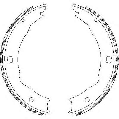 Комплект тормозных колодок, стояночная тормозная система