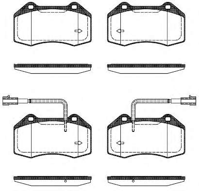 Комплект тормозных колодок, дисковый тормоз