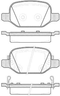 Комплект тормозных колодок, дисковый тормоз