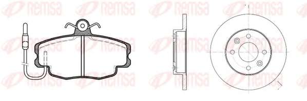 Комплект тормозов, дисковый тормозной механизм