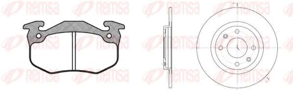 Комплект тормозов, дисковый тормозной механизм