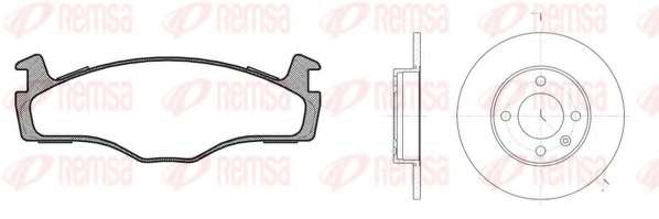 Комплект тормозов, дисковый тормозной механизм