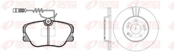 Комплект тормозов, дисковый тормозной механизм