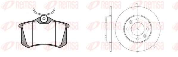 Комплект тормозов, дисковый тормозной механизм