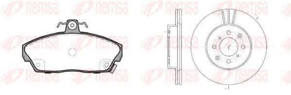 Комплект тормозов, дисковый тормозной механизм