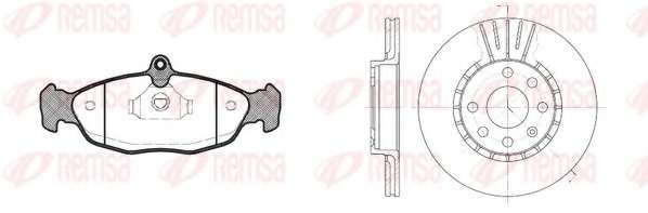 Комплект тормозов, дисковый тормозной механизм