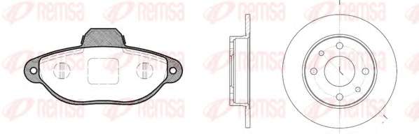 Комплект тормозов, дисковый тормозной механизм