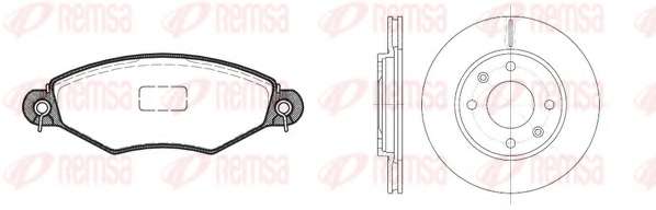 Комплект тормозов, дисковый тормозной механизм