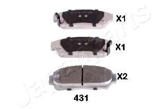 Комплект тормозных колодок, дисковый тормоз