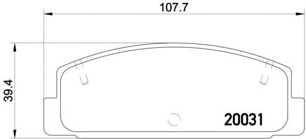 Комплект тормозных колодок, дисковый тормоз