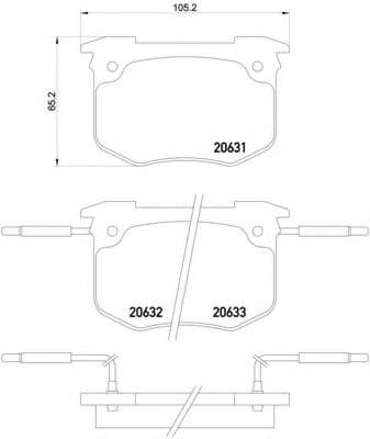 Комплект тормозных колодок, дисковый тормоз