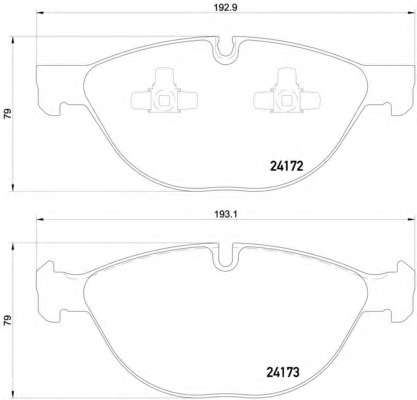 Комплект тормозных колодок, дисковый тормоз