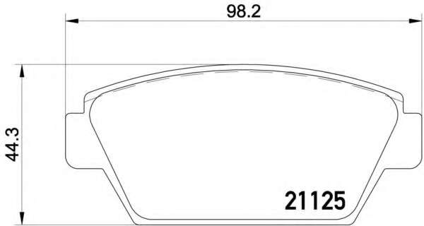 Комплект тормозных колодок, дисковый тормоз