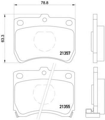 Комплект тормозных колодок, дисковый тормоз