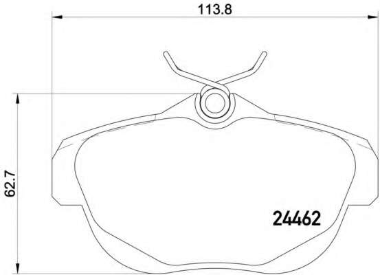 Комплект тормозных колодок, дисковый тормоз