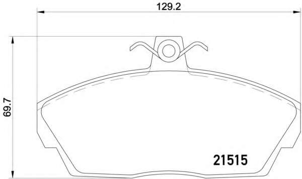 Комплект тормозных колодок, дисковый тормоз