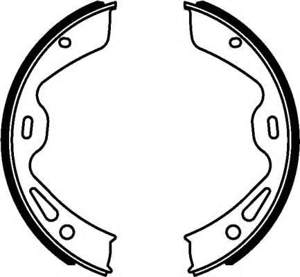 Комплект тормозных колодок, стояночная тормозная система