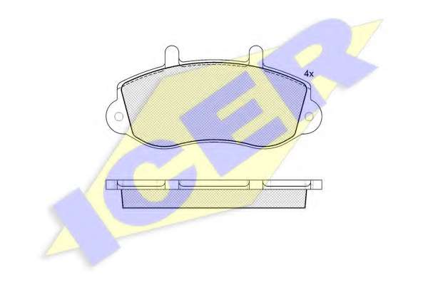 Комплект тормозных колодок, дисковый тормоз