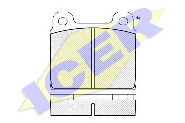 Комплект тормозных колодок, дисковый тормоз