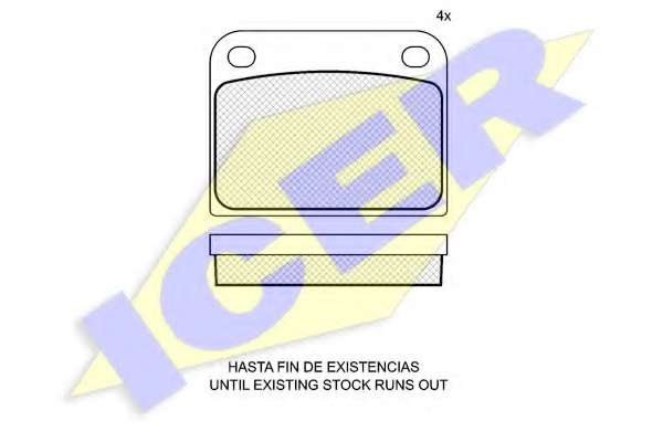 Комплект тормозных колодок, дисковый тормоз