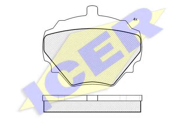 Комплект тормозных колодок, дисковый тормоз