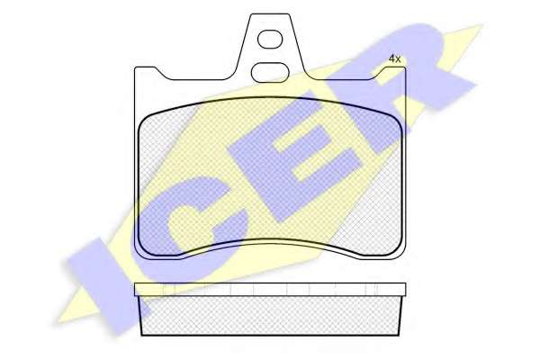 Комплект тормозных колодок, дисковый тормоз