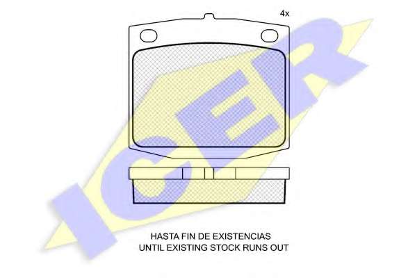 Комплект тормозных колодок, дисковый тормоз