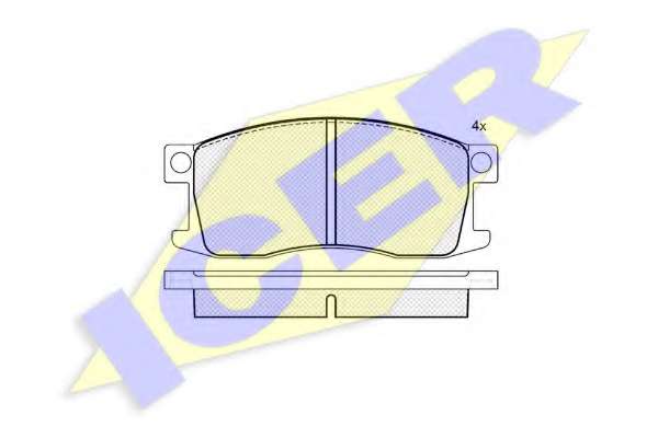 Комплект тормозных колодок, дисковый тормоз