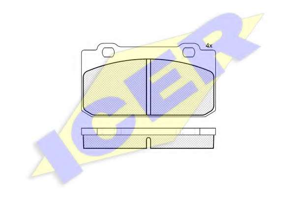 Комплект тормозных колодок, дисковый тормоз