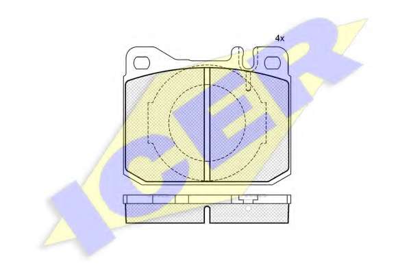 Комплект тормозных колодок, дисковый тормоз