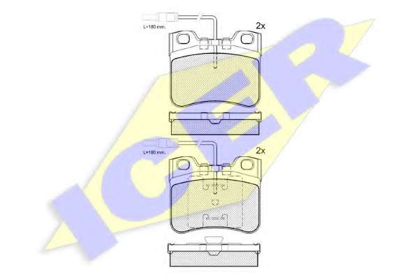 Комплект тормозных колодок, дисковый тормоз