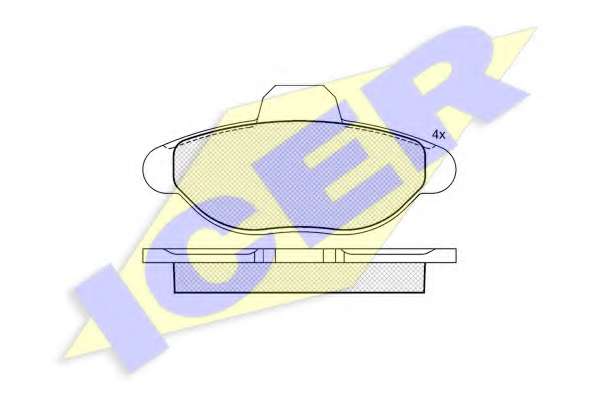 Комплект тормозных колодок, дисковый тормоз