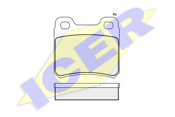 Комплект тормозных колодок, дисковый тормоз