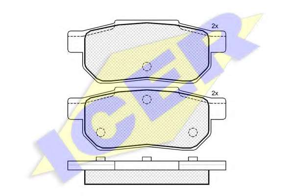 Комплект тормозных колодок, дисковый тормоз