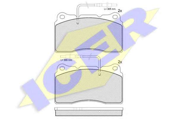 Комплект тормозных колодок, дисковый тормоз